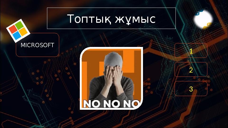 Топтық жұмыс MICROSOFT 1 2 3