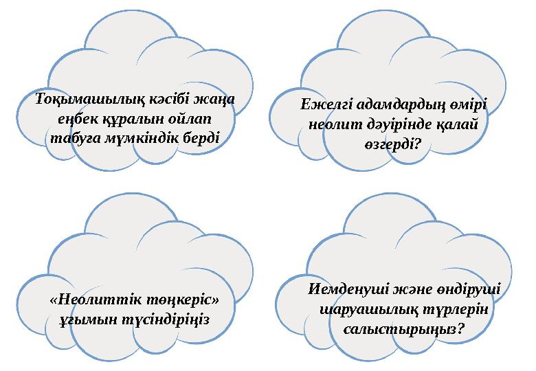 Тоқымашылық кәсібі жаңа еңбек құралын ойлап табуға мүмкіндік берді Ежелгі адамдардың өмірі неолит дәуірінде қалай өзгерді? «