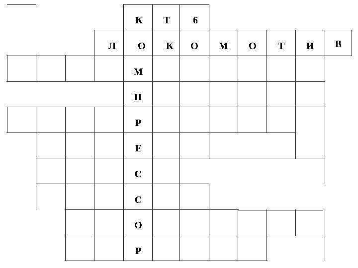 К Т 6 Л О КО М О Т И В М П Р Е С С О Р