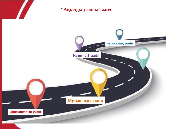 “Ақылдың жолы” әдісі Динамикалық екпін Музыкалды екпін Квантивті екпін логикалық екпін