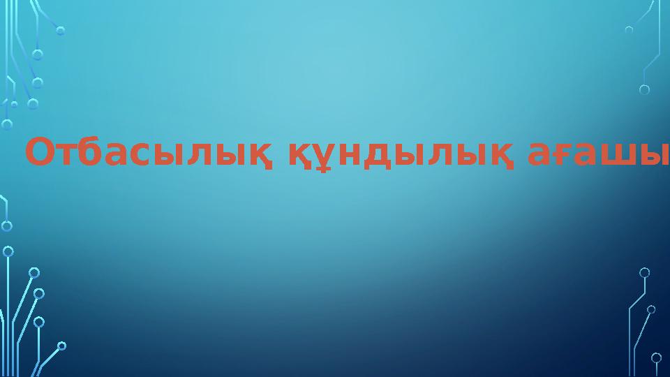 Отбасылық құндылық ағашы