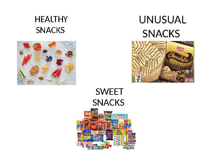 HEALTHY SNACKS UNUSUAL SNACKS SWEET SNACKS