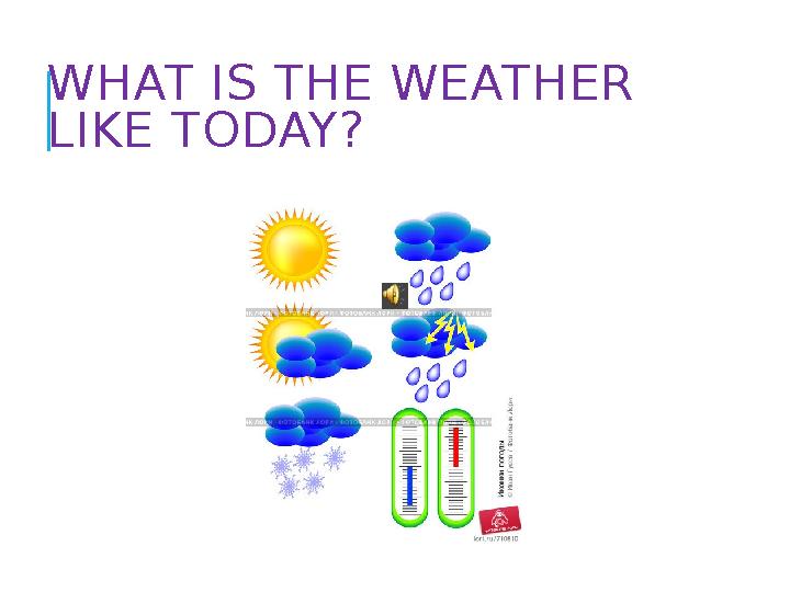 WHAT IS THE WEATHER LIKE TODAY?