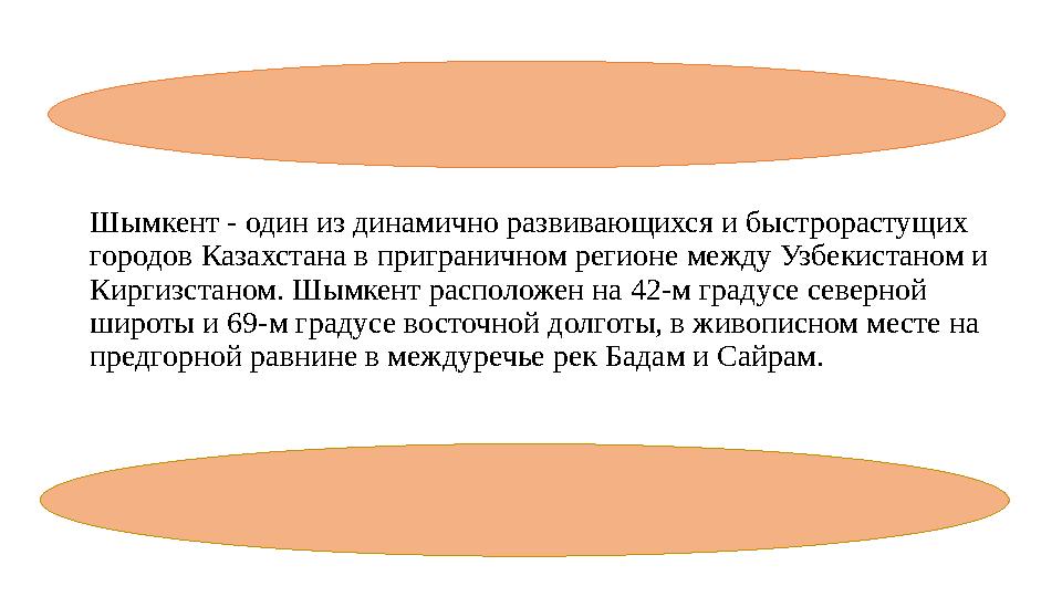 Шымкент - один из динамично развивающихся и быстрорастущих городов Казахстана в приграничном регионе между Узбекистаном и Кирг