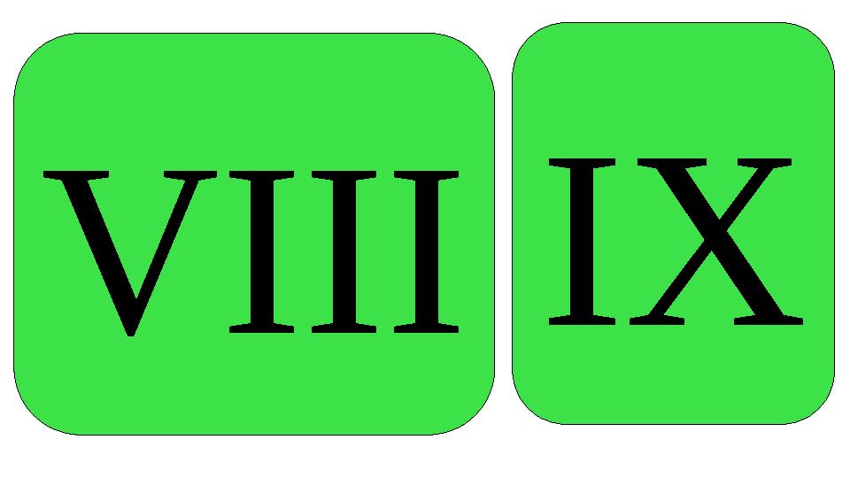 VIII IX