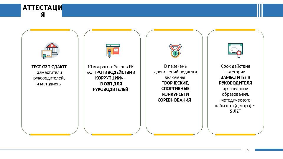 5 АТТЕСТАЦИ Я 10 вопросов Закона РК «О ПРОТИВОДЕЙСТВИИ КОРРУПЦИИ» - В ОЗП ДЛЯ РУКОВОДИТЕЛЕЙ ТЕСТ ОЗП СДАЮТ заместители р