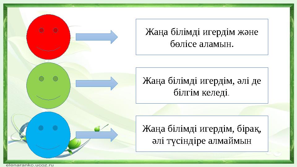 Жаңа білімді игердім және бөлісе аламын. Жаңа білімді игердім, әлі де білгім келеді. Жаңа білімді игердім, бірақ, әлі түсінд