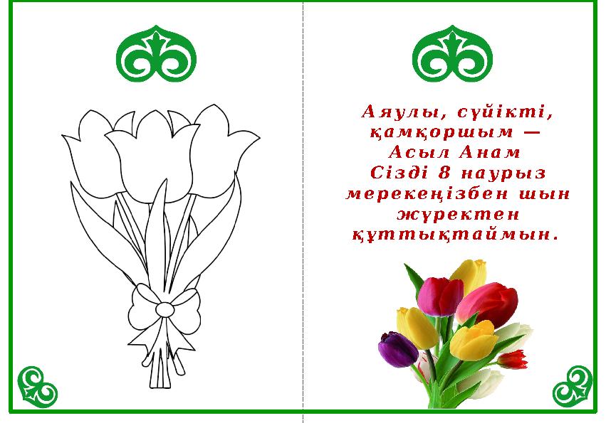 А я у л ы , с ү й і к т і , қ а м қ о р ш ы м — А с ы л А н а м С і з д і 8 н а у р ы з м е р е к е ң і з б е