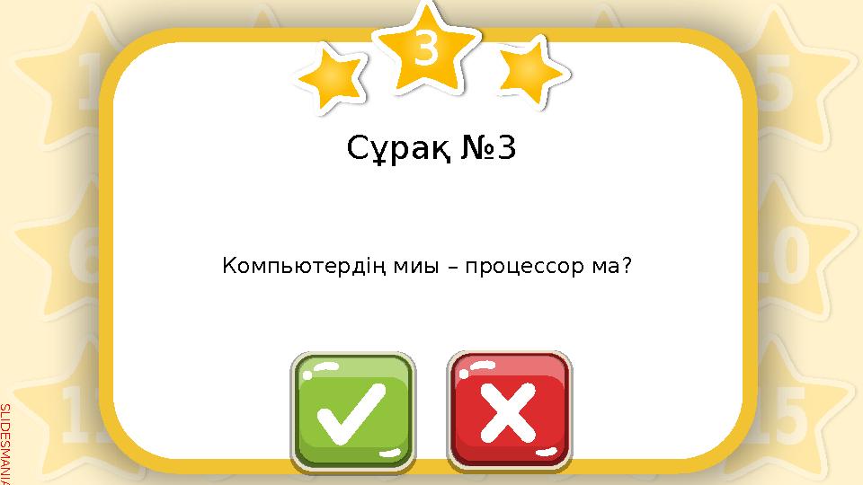 SLID ESM AN IA.C O MСұрақ №3 Компьютердің миы – процессор ма?