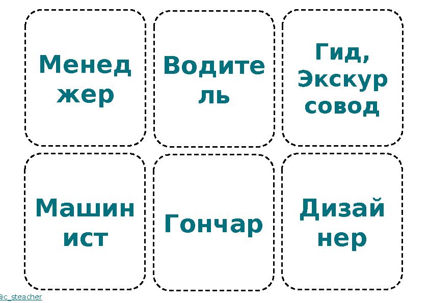 Менед жер Машин ист @c_steacher Водите ль Гончар Гид, Экскур совод Дизай нер