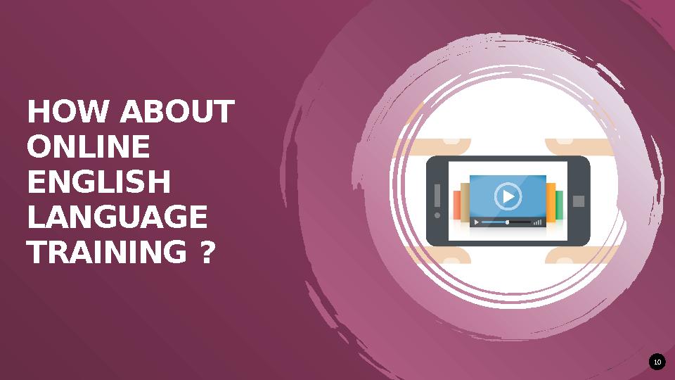 HOW ABOUT ONLINE ENGLISH LANGUAGE TRAINING ? 10
