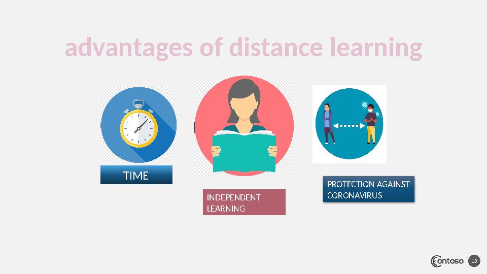 13advantages of distance learning TIME INDEPENDENT LEARNING PROTECTION AGAINST CORONAVIRUS