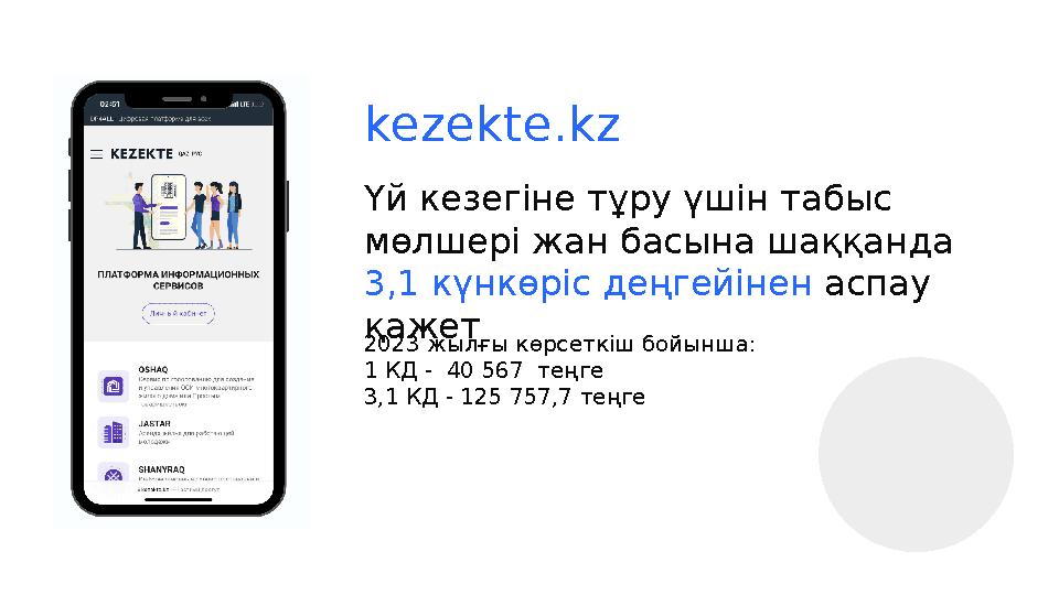 Үй кезегіне тұру үшін табыс мөлшері жан басына шаққанда 3,1 күнкөріс деңгейінен аспау қажет kezekte.kz 2023 жылғы көрс