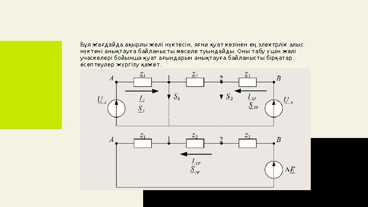 Бұл жағдайда ақырлы желі нүктесін, яғни қуат көзінен ең электрлік алыс нүктені анықтауға байланысты мәселе туындайды. Оны табу