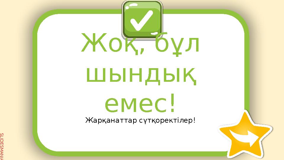 SLID ESM AN IA.C O MЖоқ , бұл шындық емес ! Жарқанаттар сүтқоректілер !