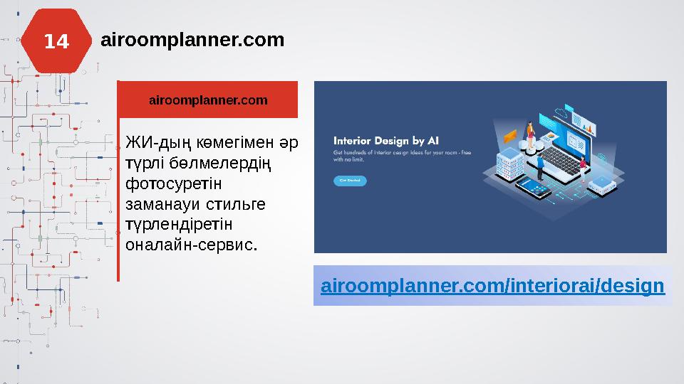 airoomplanner.com airoomplanner.com ЖИ-дың көмегімен әр түрлі бөлмелердің фотосуретін заманауи стильге түрлендіретін оналай