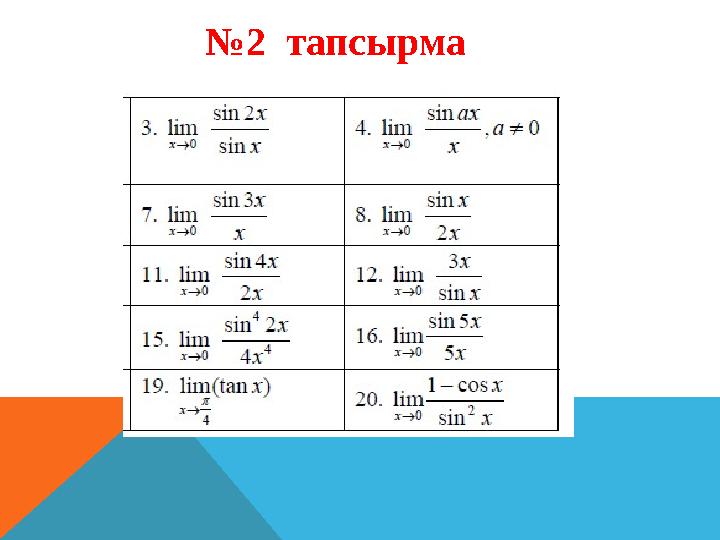 №2 тапсырма