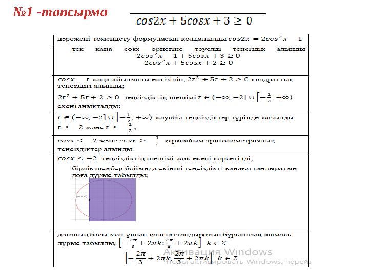 №1 -тапсырма