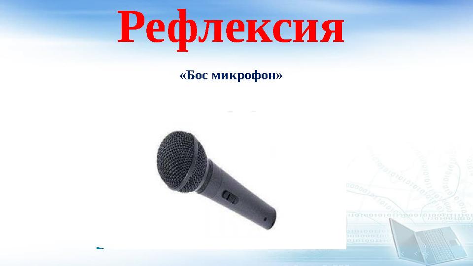 Рефлексия «Бос микрофон»