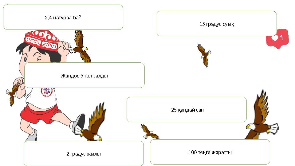 2,4 натурал ба? 15 градус суық Жандос 5 гол салды 2 градус жылы 100 теңге жаратты -25 қандай сан