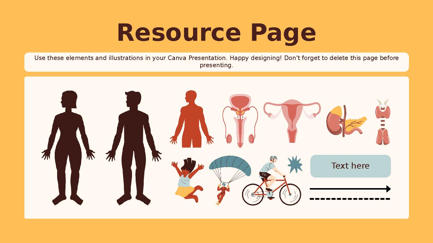 Use these elements and illustrations in your Canva Presentation. Happy designing! Don't forget to delete this page before prese