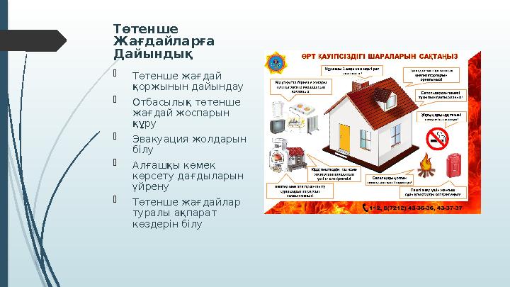 Төтенше Жағдайларға Дайындық  Төтенше жағдай қоржынын дайындау  Отбасылық төтенше жағдай жоспарын құру  Эва