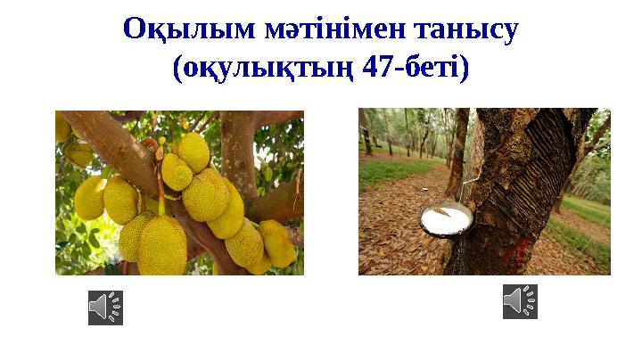 Оқылым мәтінімен танысу (оқулықтың 47-беті)