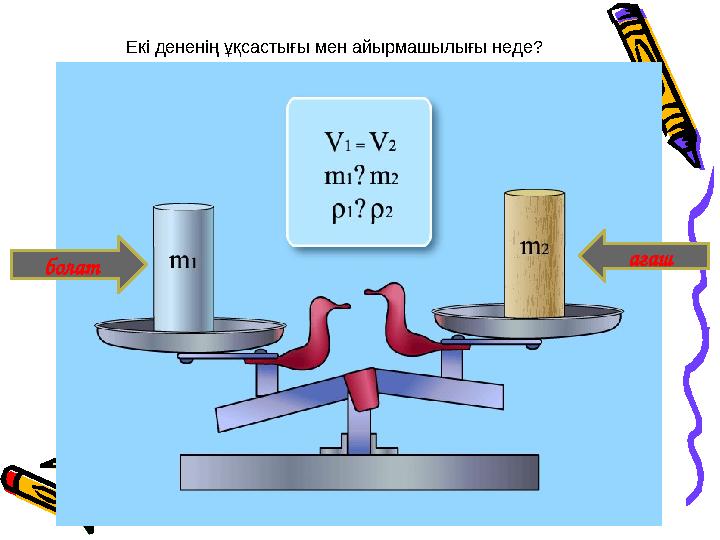 болат ағаш Екі дененің ұқсастығы мен айырмашылығы неде?