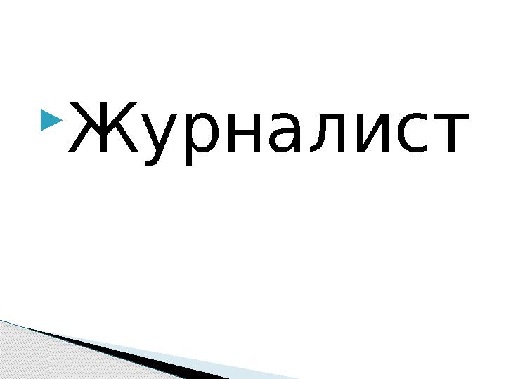 Журналист