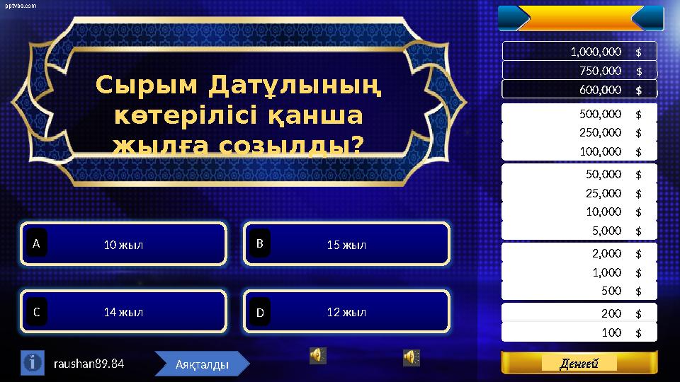 pptvba.com Levels 200 $ . 500 $ . 1,000 $ . 100 $ . 2,000 $ . 5,000 $ . 10,000 $ . 25,000