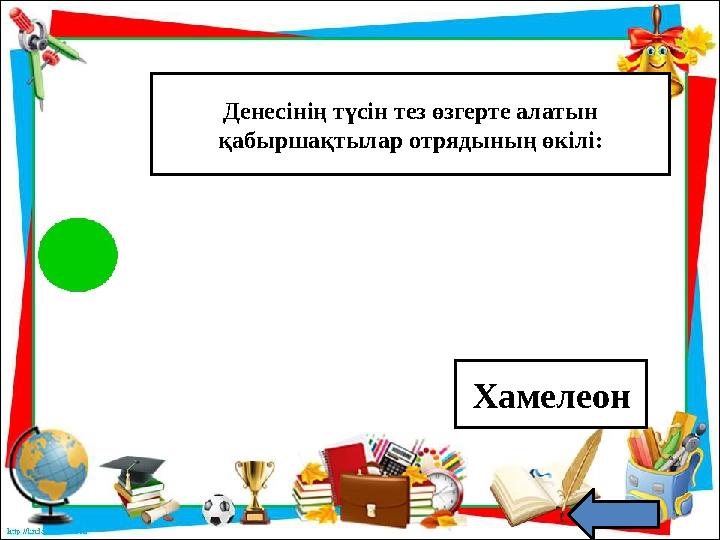 Денесінің түсін тез өзгерте алатын қабыршақтылар отрядының өкілі: Хамелеон