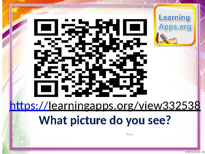 … https://learningapps.org/view332538 What picture do you see?