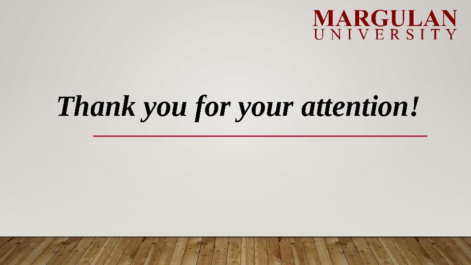 Thank you for your attention!