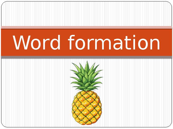 Word formation