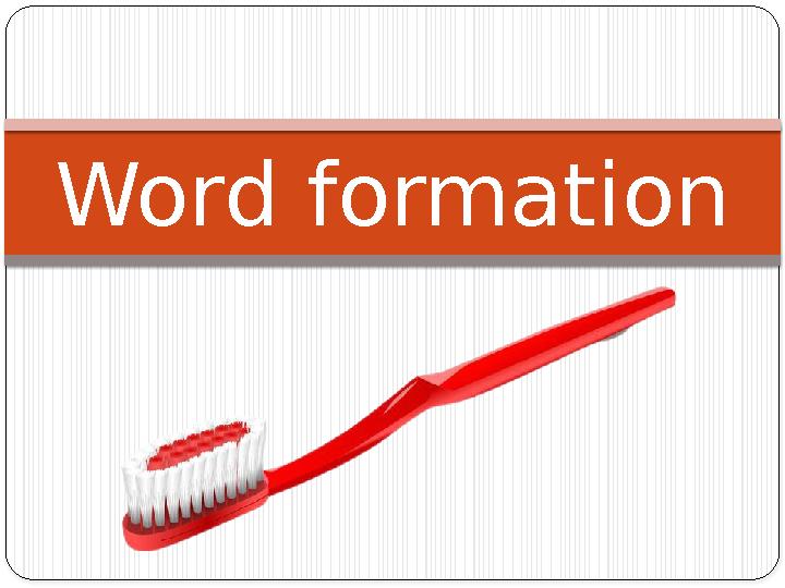 Word formation