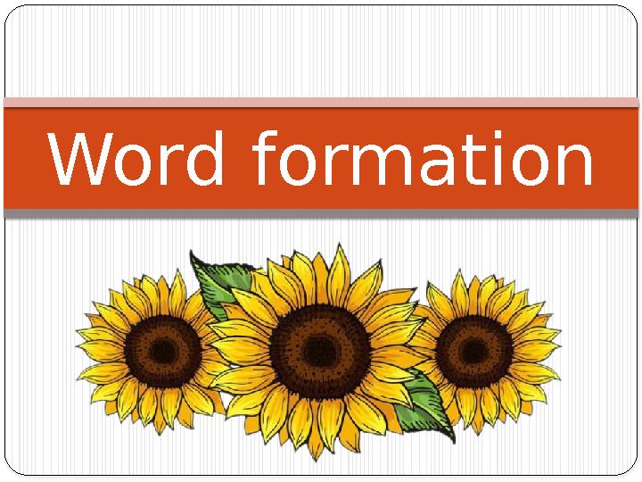 Word formation