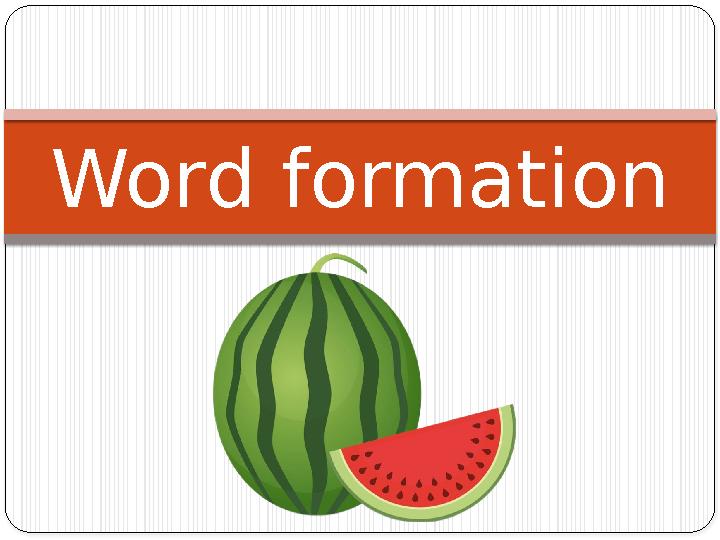 Word formation