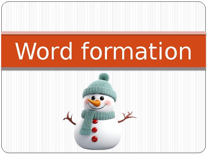 Word formation