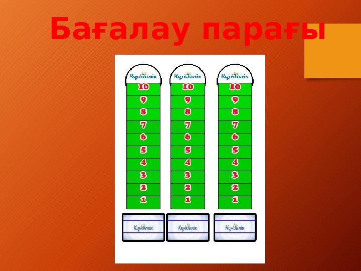 Бағалау парағы