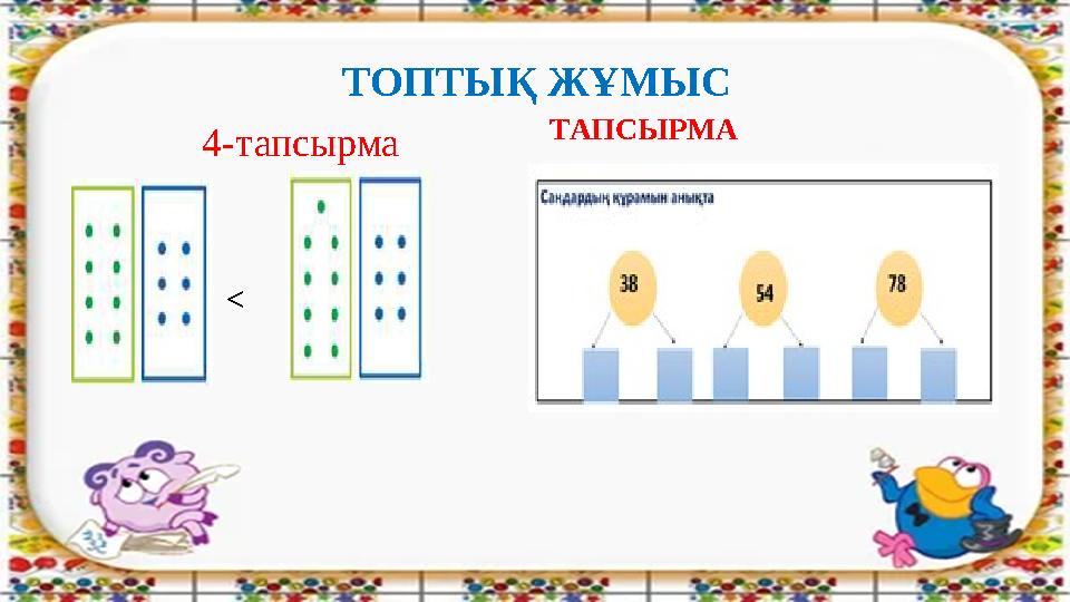 ТОПТЫҚ ЖҰМЫС 4-тапсырма < ТАПСЫРМА <