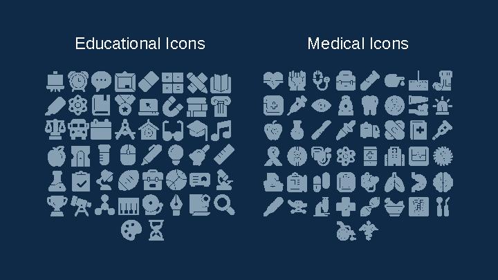 Educational Icons Medical Icons