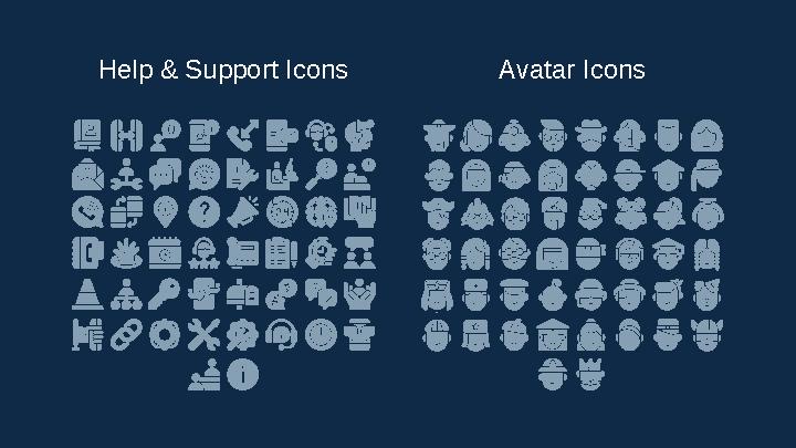 Help & Support Icons Avatar Icons