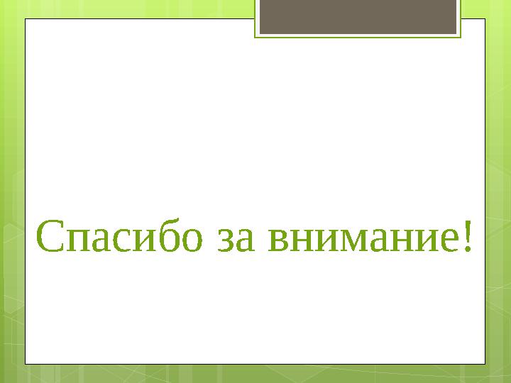 Спасибо за внимание! Спасибо за внимание!