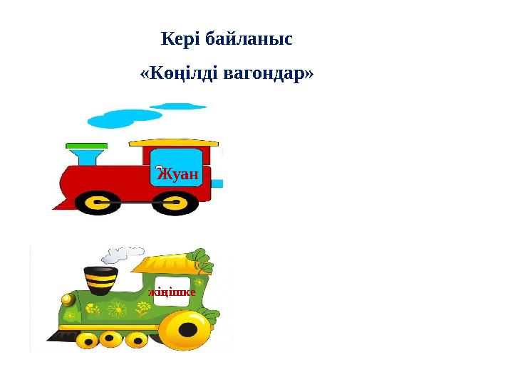 Кері байланыс «Көңілді вагондар» Жуан жіңішке