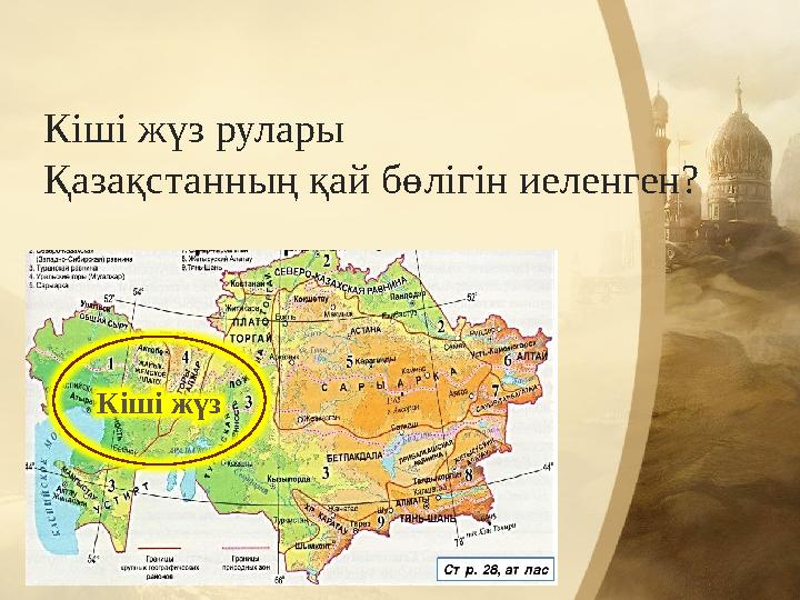 Кіші жүз рулары Қазақстанның қай бөлігін иеленген? Кіші жүз Кіші жүз рулары Қазақстанның қай бөлігін иеленген? Кіші жүз