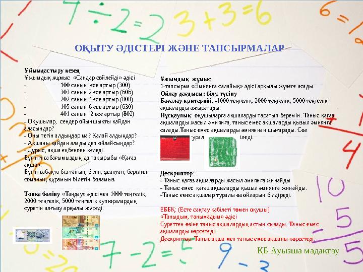 Жетісу облысы, Қаратал ауданы, Көкдала орталау мектебі Бастауыш сынып мұғалімі: Нурлыбаева Динара Нурбатыровна Пән: математика
