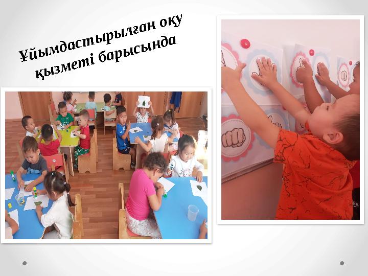 Ұйымдастырылған оқу қызметі барысында