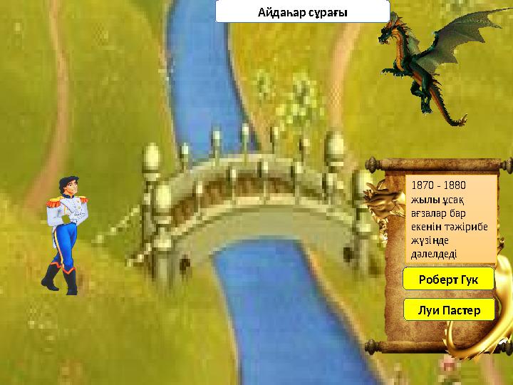 1870 - 1880 жылы ұсақ ағзалар бар екенін тәжірибе жүзінде дәлелдеді Роберт Гук Луи Пастер Айдаһар сұрағы