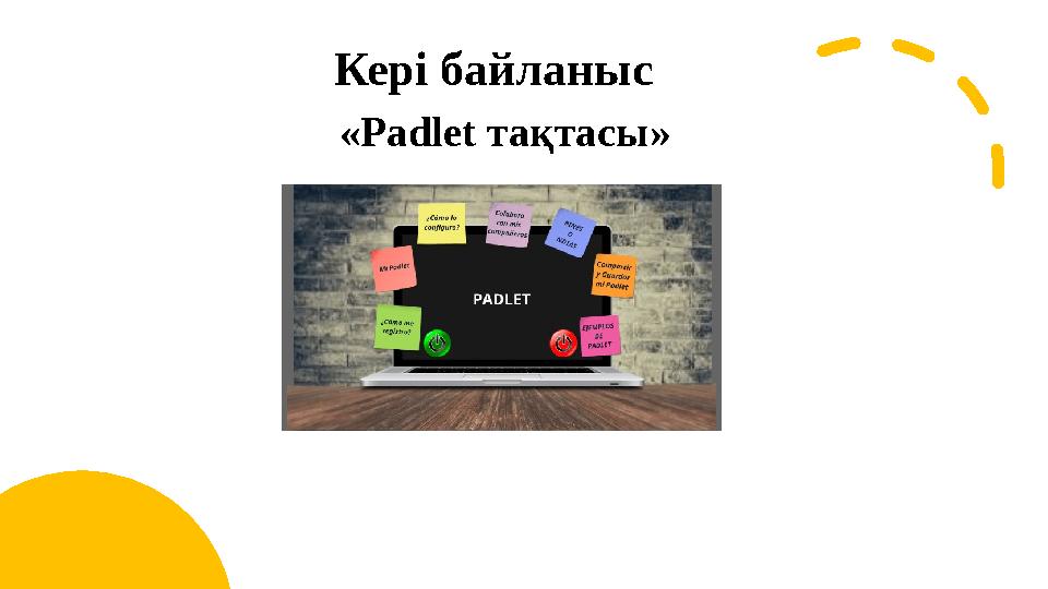 Кері байланыс «Padlet тақтасы»