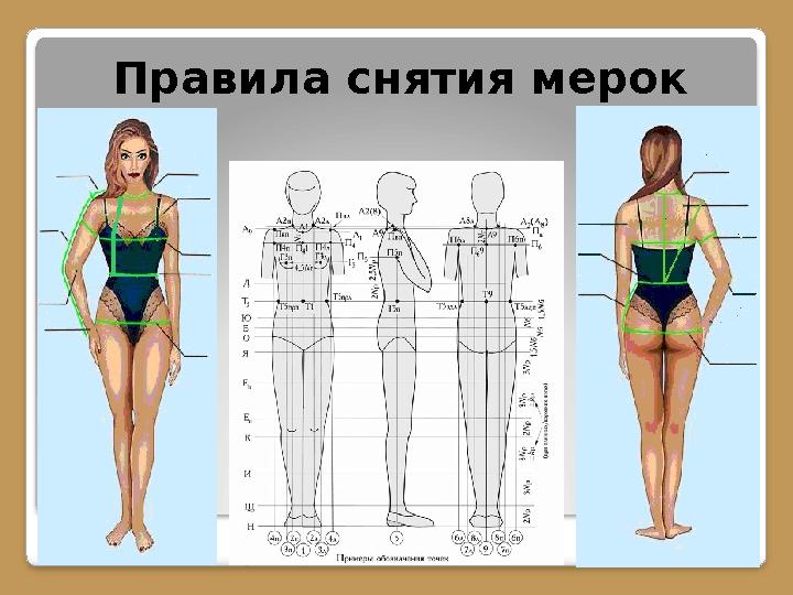 Правила снятия мерок